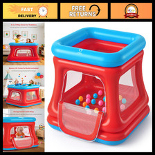 3-in-1 Inflatable Bounce House for Toddlers, Ball Pit  Trampoline, Safe Indoor/