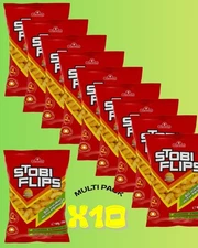 Vitaminka STOBI FLIPS - Peanut Corn Puffs 40g x 10 PACK USA SELLER