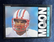 WARREN MOON #251 /1985 Topps Rookie RC / NFL Football Card / HOUSTON OILERS /EXC. rookie card picture