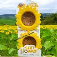 Farmhouse Sunflower 2-Piece Sink Strainer Joie Kitchen Standard Size Silicone