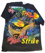 VTG 90s Dale Earnhardt Bass Pro Shops The Thrill Of The Strike Shirt AOP Sz XL