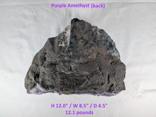 12.1 lb Large Natural Purple Amethyst Crystal Cluster Specimen - Picture 6 of 7