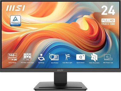 msi PRO MP243L E14 24-inch FHD IPS Gaming Office Monitor 144Hz 1ms HDMI Black