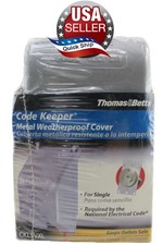 Thomas & Betts Red Dot Heavy-Duty Weatherproof Cover 2.125in Round Outlet • NIP