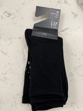Gap Kids Girls Size M 13-2 Black Pack Of 3 Crew Socks