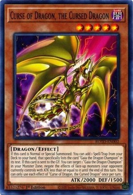 Curse of Dragon, the Cursed Dragon - ROTD-EN002 - Common - 1st Edition - Lightly