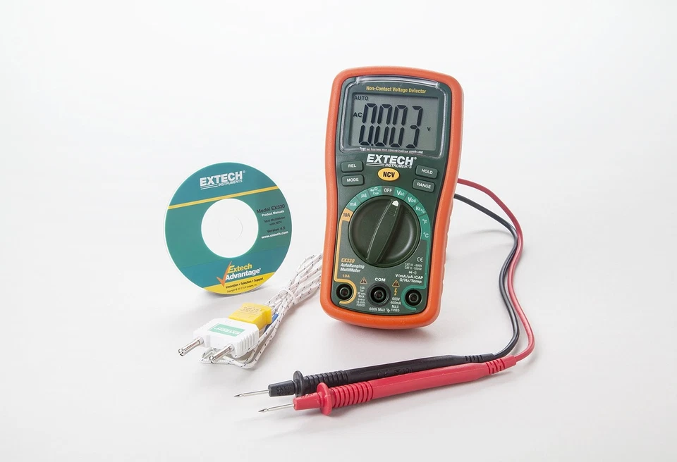 EXTECH EX330 Mini-Multimeter digital 12 Funktionen inkl. NCV Spannungsprüfer NEU - Bild 3 von 4