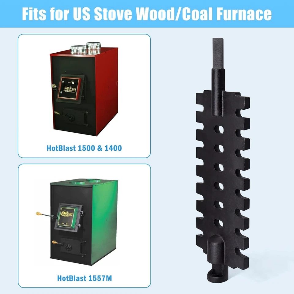 Rejilla agitadora 40257 (paquete de 2) para estufa US Hot Blast 1300, 1500, 1537G, 1537M, 1557M Foto 4 de 4