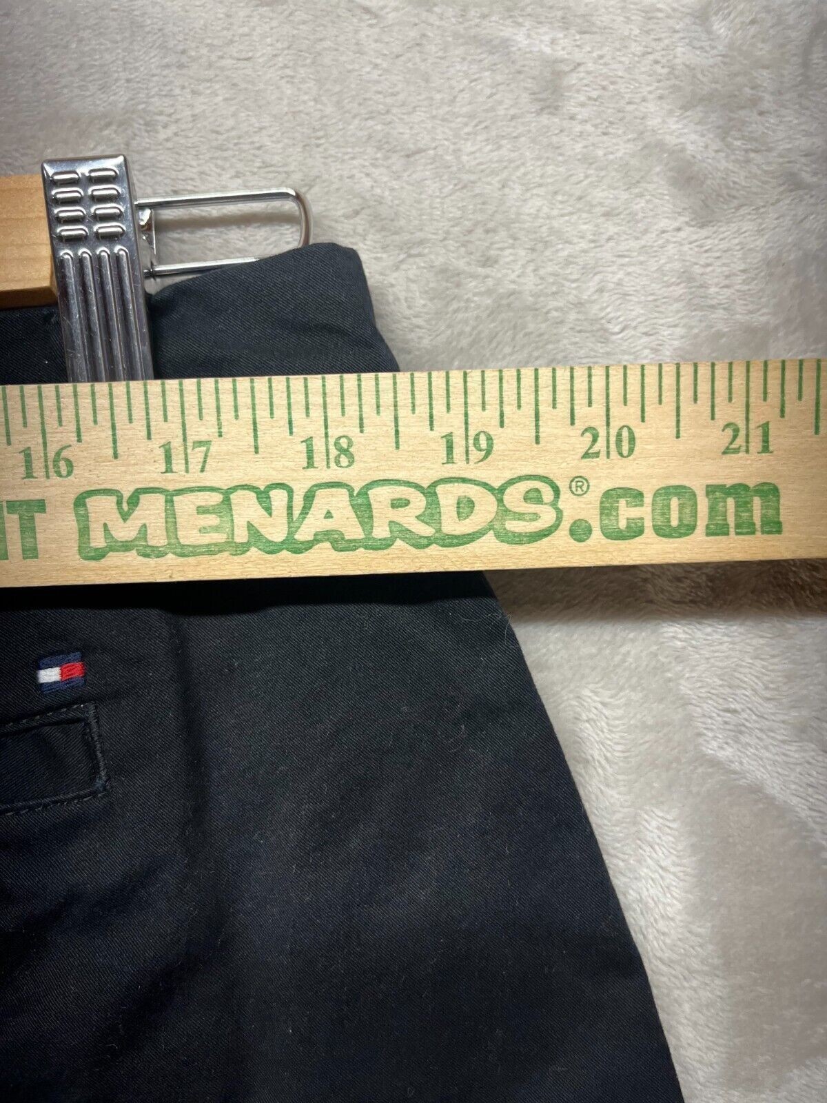 Tommy Hilfiger Hot Pants Short Women's Size 14 HighRise Slash Pockets Flat Front