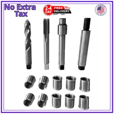 M10 X 1.0 X 17 Spark Plug Repair Short Tooling KIT,Metric Thread Repair Kit,E...