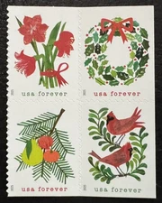 2025 Scott #6033-6036 - Forever - CHRISTMAS CHEER - Block of 4 Stamps - Mint NH