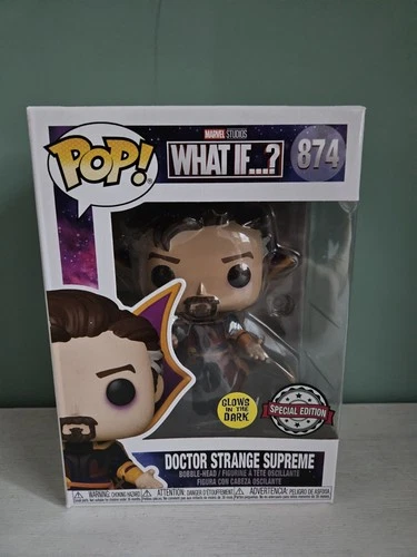 FUNKO POP! MARVEL WHAT IF #874 DOCTOR STRANGE SUPREME | GITD | BRAND NEW