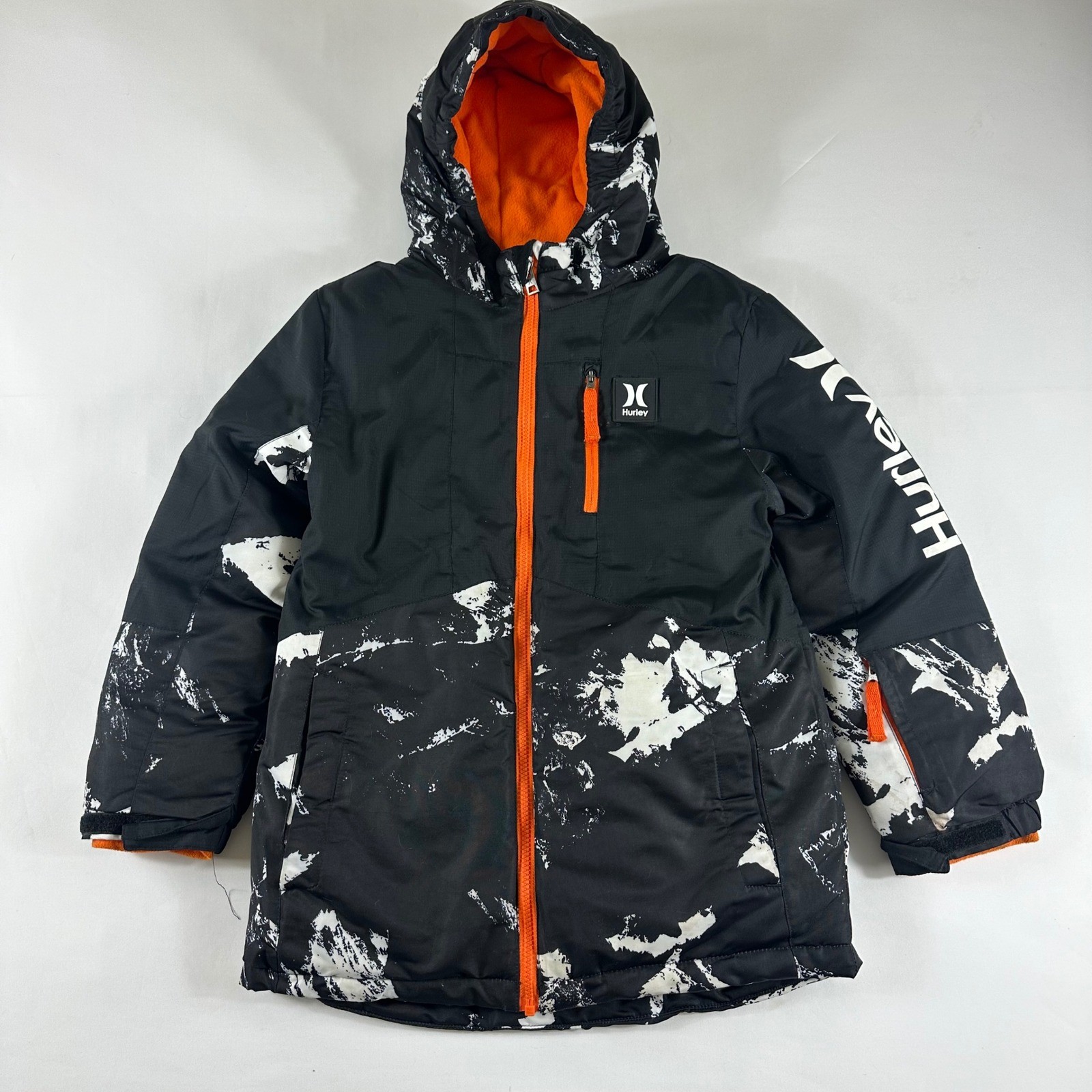 Jacket Black Orange Mountains