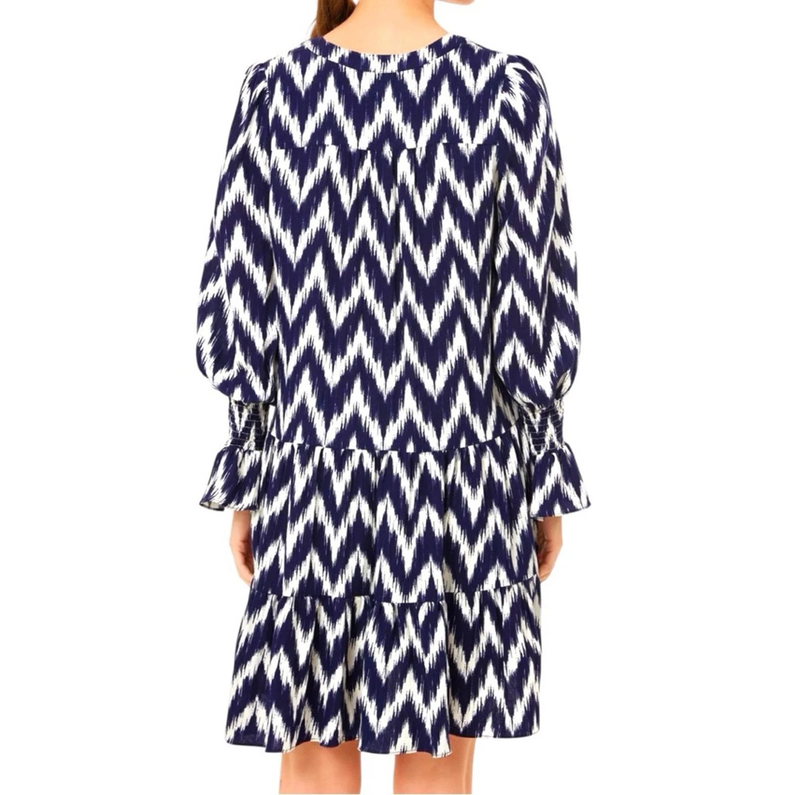 Mini Abito Tuckenuck Pomander Place Navy Ikat Kenzo Taglia Media