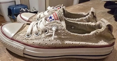 2010 Converse Chucks All Star Shoreline Eyelet Low Womans Size 5