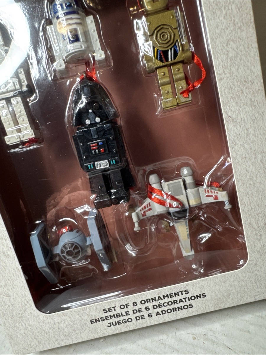 Disney Parks Star Wars Toys Sketchbook Ornament 6 Piece Set New in