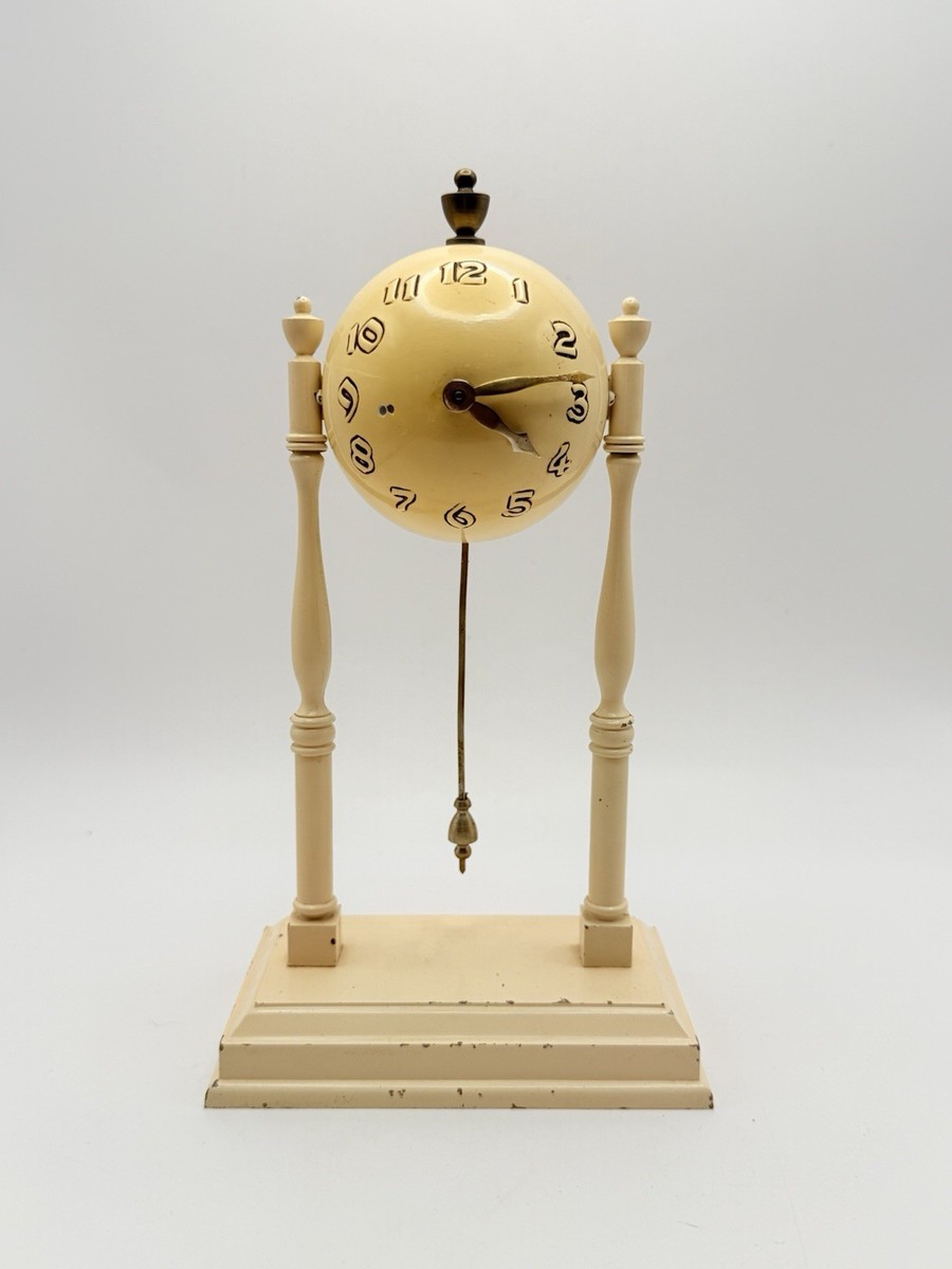 1939 New York World's Fair Baseball Clock Globe Clock Co Des Pat