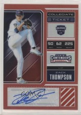 2018 Panini Elite Extra Edition Red Prizm 91/100 Zack Thompson #USA-ZT Auto fm0