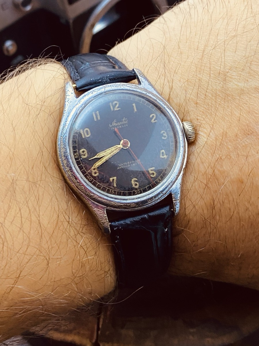Vintage WWII Skantic rare 1940s vintage Mechanical Swiss Men watch
