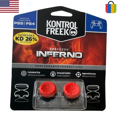 KontrolFreek FPS Thumbsticks for PS4/PS5   Red Inferno   Ships Fast