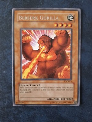 Berserk Gorilla IOC-013 Rare Yu-Gi-Oh Invasion Of Chaos 2005