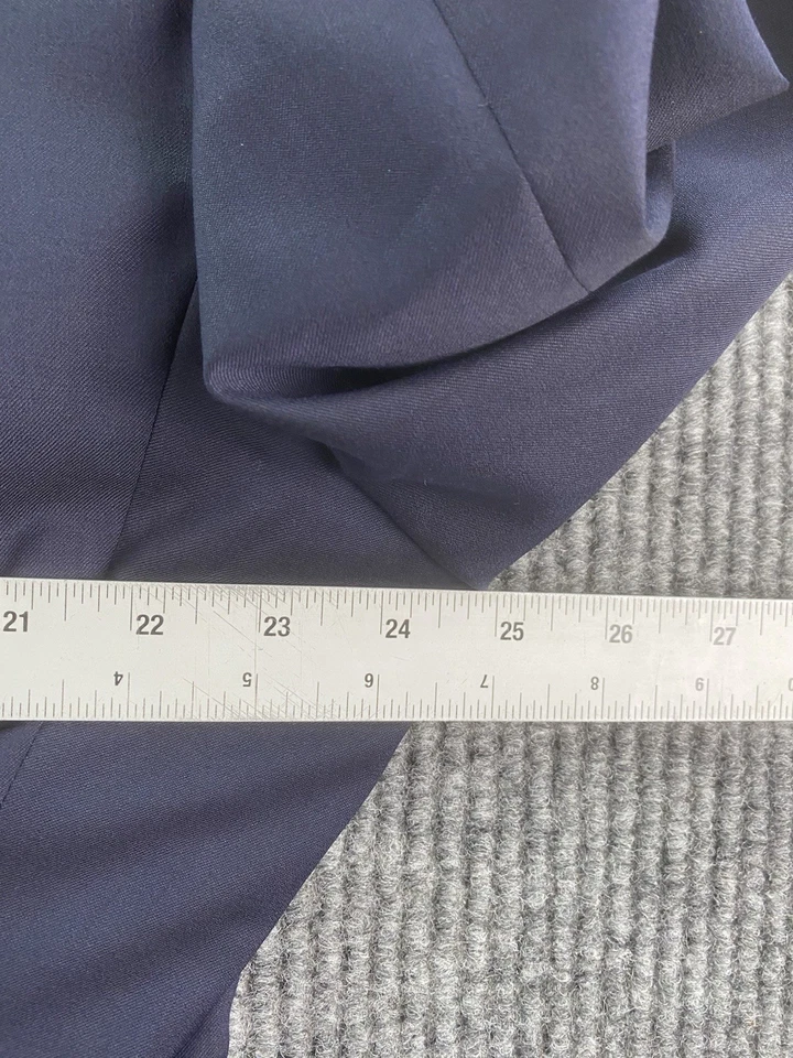 Joseph Abboud Suit 48 L Blue Wool Solid Luxury Premium Jacket Pant Set 37x34 - Image 4 of 4