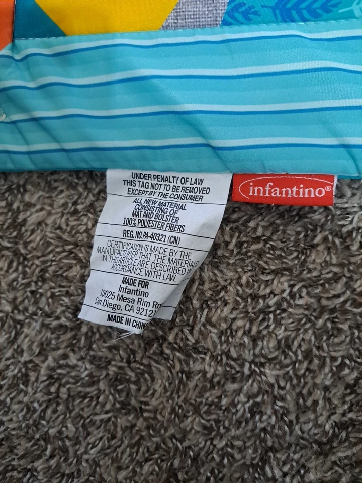 Alfombra de juego grande infantil INFANTINO Tummy Time. ¡Solo alfombrilla! Foto 2 de 4