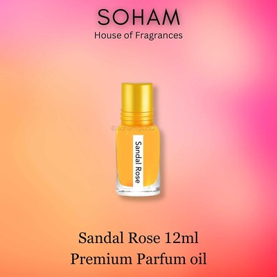 Sandal Rose - 12ml UNIQUE Perfume Oil Attar Absolutely Gorgeous Aroma Fragrance