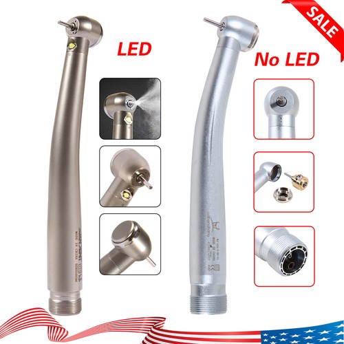 NSK Style Dental E-Generator LED 3-Way High Speed Handpiece - 2/4 Hole Compatible, Bundle With FDA Clearances