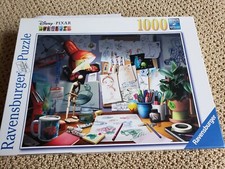Ravensburger Disney Pixar  "The Artists Desk" 1000 Piece Jigsaw Puzzle 2015