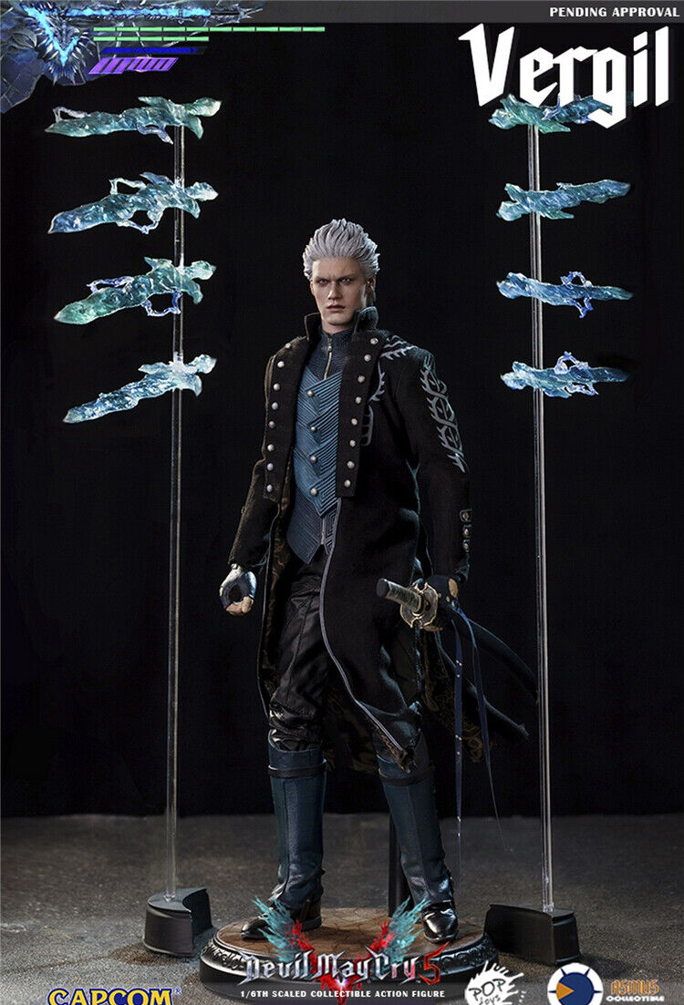 White 1/12 scale Devil May Cry Vergil Chair Model For 6 Action Figure