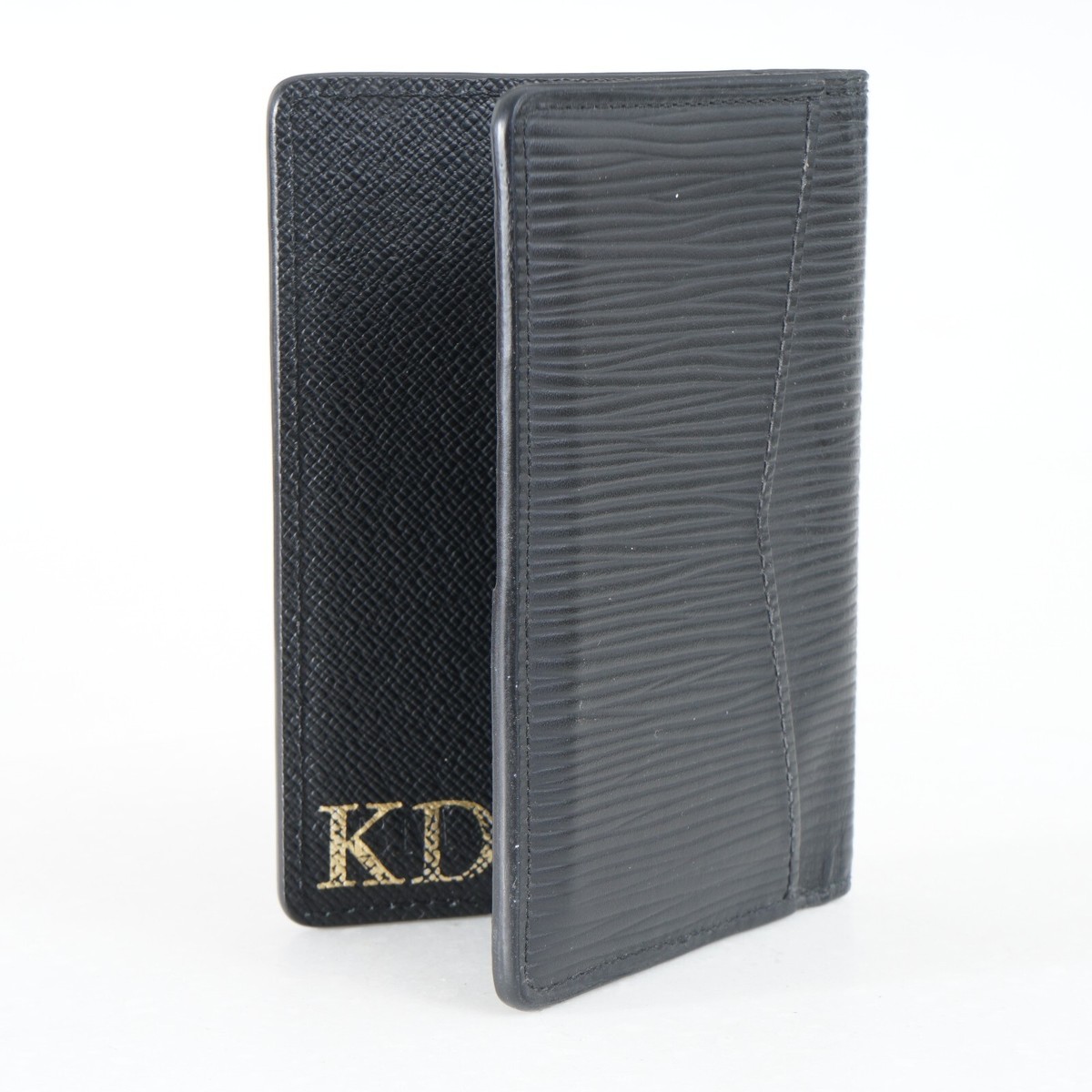 Louis Vuitton 2016 Black Epi Leather Pocket Organizer Wallet Hot