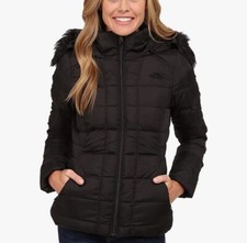 NORTH FACE Women's Medium Down Hooded Parka Black