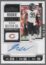 2023 Panini Contenders Gervon Dexter Sr. Rookie Ticket Auto Rookie Chicago Bears