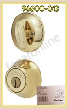 Kwikset 660 3 RCAL RCS  Single Cylinder Deadbolt Polished Brass 96600-013  QTY-1