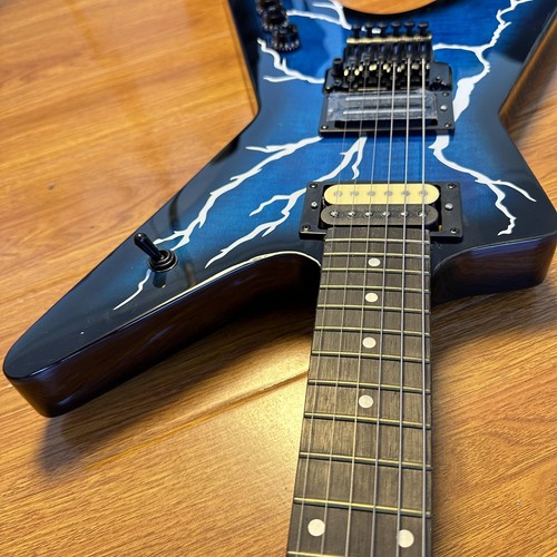 White Linghtning Dimebag Darrel Dean ML Shaped Electric Guitar Floyed Rose Solid - Picture 16 of 22