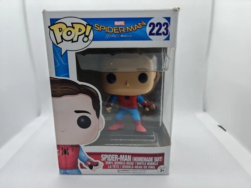 Funko Pop Vinyl Marvel Spiderman Homecoming Homemade Suit Unmasked #223