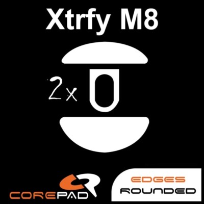 Corepad Skatez XTRFY M8 Ersatz Mausfüße Mausgleiter Hyperglides Teflon PTFE