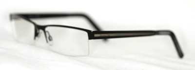 Massimo Dutti 2500 192 Brille Schwarz/Silber glasses lunettes FASSUNG