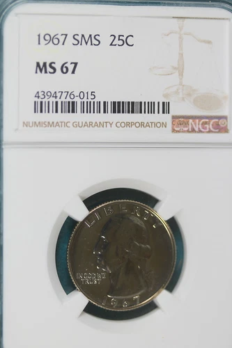 1967 NGC MS67 SMS Washington Quarter!! #B3797