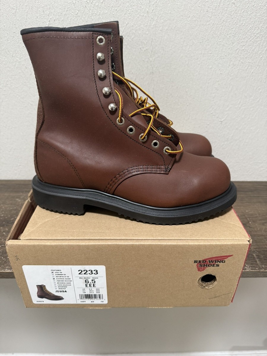 New In Box Red Wing 2233 8” Steel Toe Boots Size 6.5 EEE  display picture 2