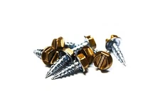 (1000) 8x1/2 Slotted Hex Head Sheet Metal Screws (Copper Penny)
