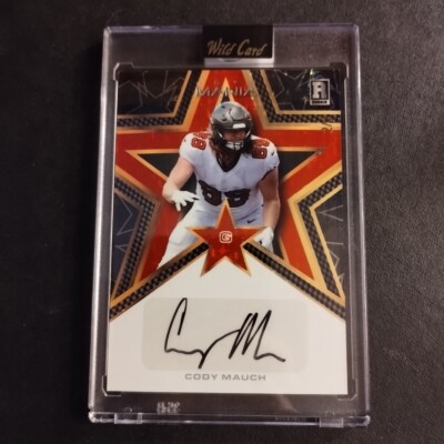 #2/2 Cody Mauch Rookie Auto 2023 Wild Card Mania NDSU Tampa Bay Bucs