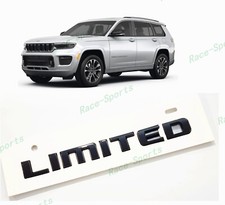 1pc 2021 Jeep Grand Cherokee Wlwk Rear Limited Nameplate Emblem Gloss Black