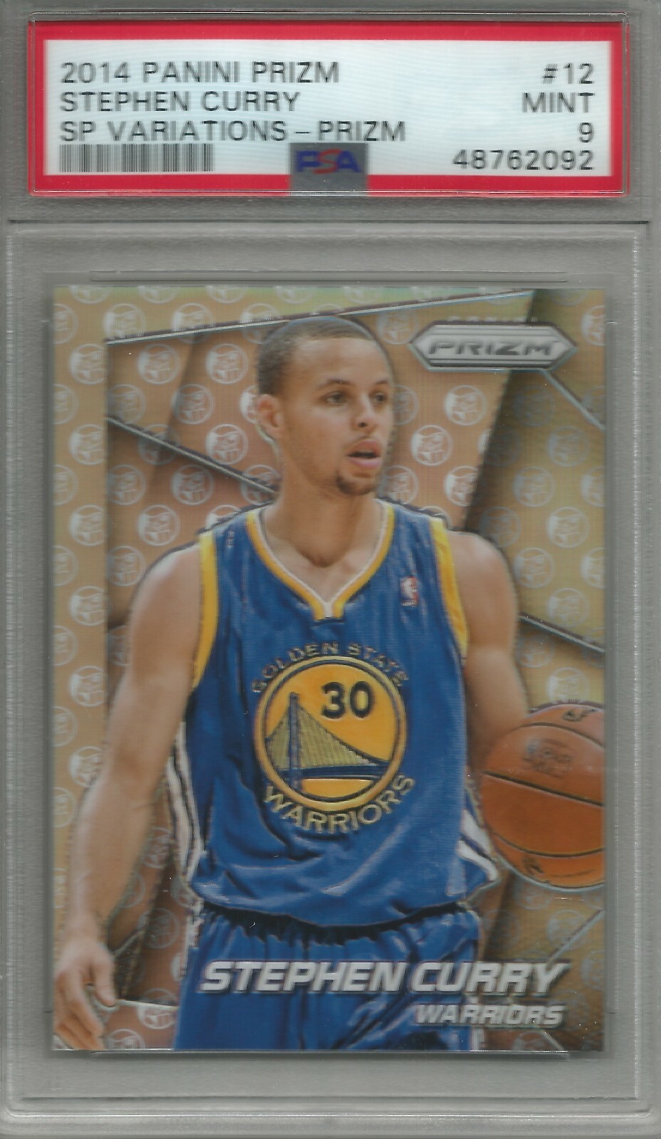 Stephen Curry 14/15 Panini Prizm SP Variations Prizm (#12) PSA 9