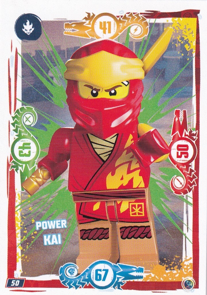 Lego Ninjago Serie 9 TCG Karte Nr. 50 Power Kai | eBay