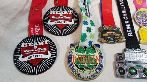 Job Lot 10x ROCK 'n' ROLL Assorted Marathon Medal Lanyards (#2) - Picture 9 of 16