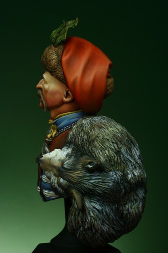 SK Miniatures Bercheny Hussar kit busto 1/10 non dipinto - Foto 4 di 11