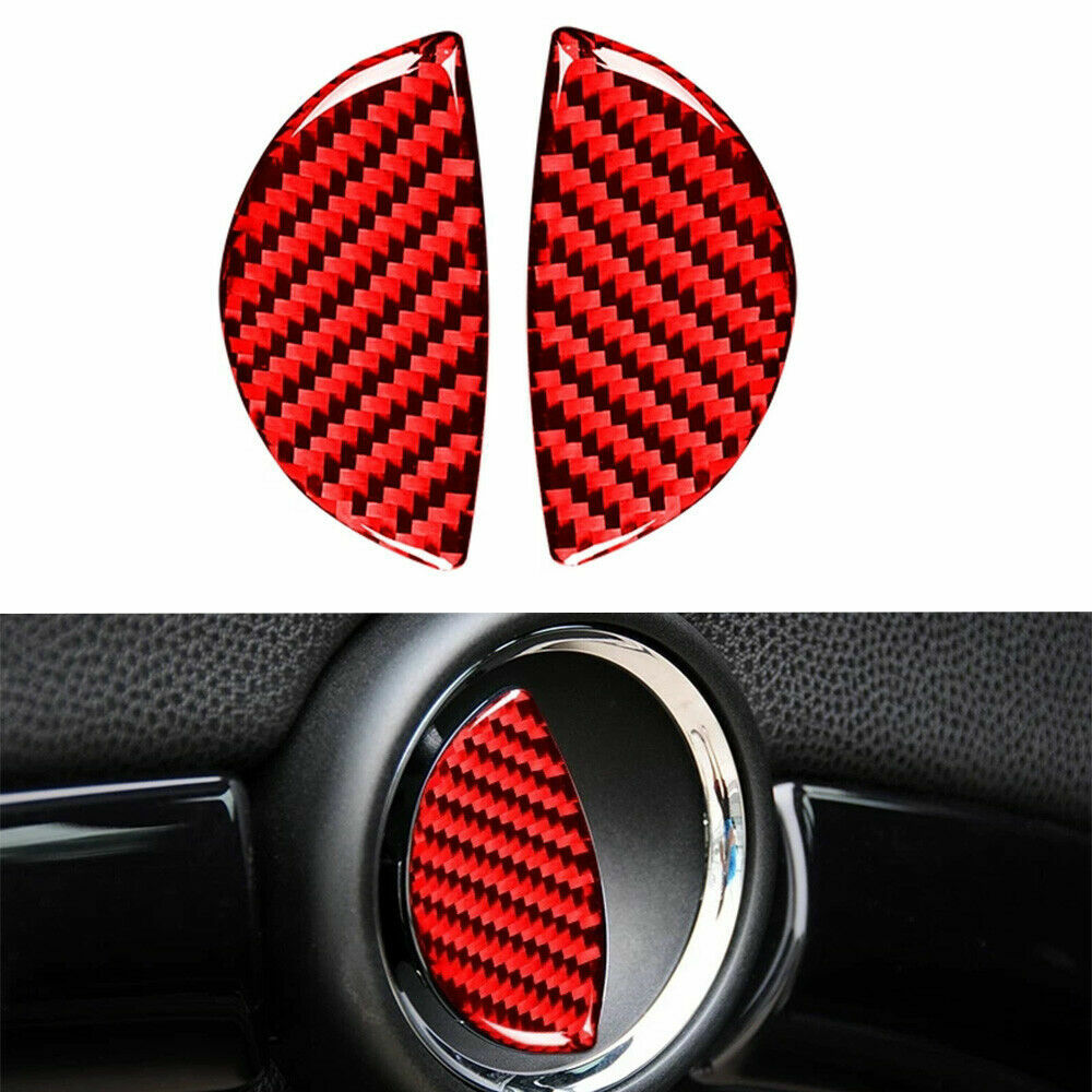 Red Carbon Fiber Door Handle Trim Sticker Cover Fit for Mini Cooper R56