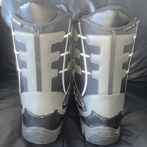 HERREN GRÖSSE UK 9 SCHWARZ MATT RAGE REACTOR MONDSTIEFEL MINIMALER VERSCHLEISS - Bild 7 von 9